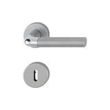 Maner usa interior, Hoppe Bremen, cu rozeta pentru cheie, material aluminiu, crom lucios/satinat