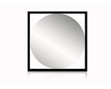 Oglinda Baie Rotunda Cordia Quadro Line 63, 5x63, 5 Cm Rama Neagra