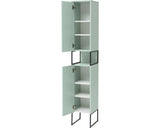 Dulap Baie Inalt Limone H300, 2 Usi, PAL, 183,4x33 cm, Verde Menta