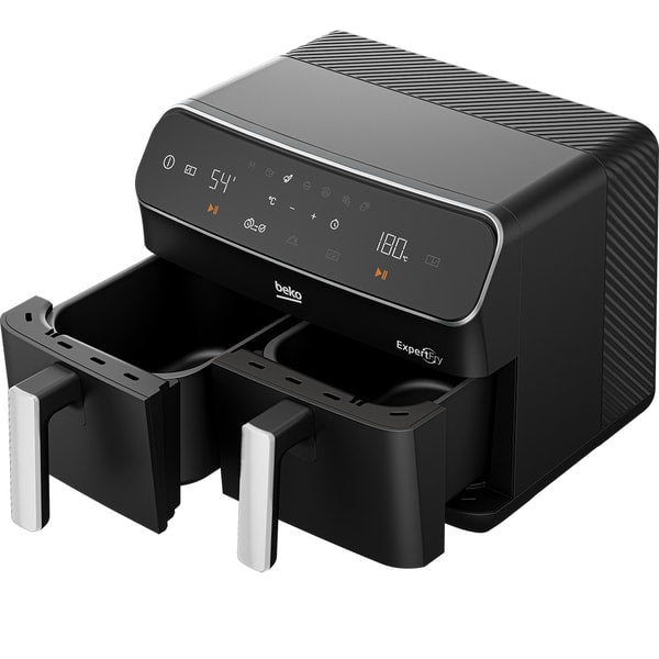 Friteuza cu Aer Cald Dubla BEKO FRL5388B, 0.5kg, 8.5l, 2400W, Negru-Argintiu