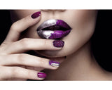 Tablou Canvas Pt6050 Purple Lips 95x150 Cm