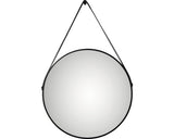 Oglinda baie cu iluminare LED DSK Black Vogue matt Ø 50cm