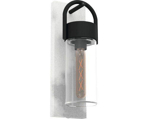 Aplica In Jos Carraro E27, Pentru Exterior Ip44, Gri