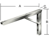 Consola Rabatabila Vormann Multi-line 300x200x30 Mm, Otel Inoxidabil