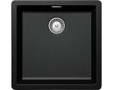 Chiuveta Bucatarie Cu O Cuva Schock Greenwich N-100 45,6x45,6 Cm, Fara Picurator, Montare Pe/sub Blat, Cristadur Magma