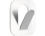 Cuier Baie Tiger Paperclip, 1 Agatatoare, Montaj Prin Lipire, Inox Mat, Set 2 Bucati