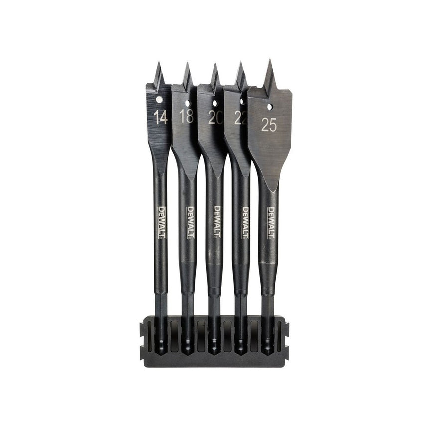 DeWALT - Burghie plate pentru lemn, 5 piese [DT70833-QZ]