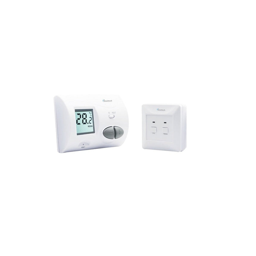 Termostat Centrala Fara Fir, Bautech, Q-3w, Neprogramabil, Compatibil cu toate tipurile de centrale termice