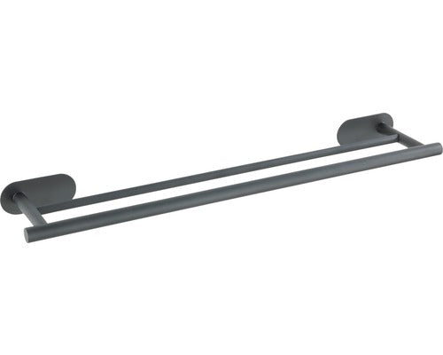 Suport dublu pentru prosoape OREA SHINE, Turbo - Loc, Wenko - negru