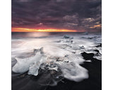 Tablou Sticla Crushed Ice 80x80 Cm