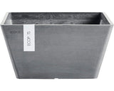 Ghiveci Ecopots Berlin Plastic 25x25x12, 8 Cm Gri