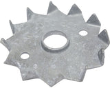 Saibe Cu Gheare De Fixare Simpson Bulldog 75x20 Mm Otel Zincat, Dantura Pe O Singura Parte, 10 Bucati