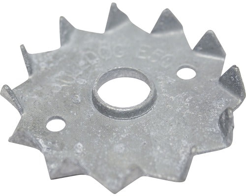 Saibe Cu Gheare De Fixare Simpson Bulldog 75x20 Mm Otel Zincat, Dantura Pe O Singura Parte, 10 Bucati