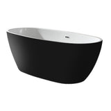 Cada de baie freestanding Manhatten, Sanotechnik, 170x80,6x60, negru mat