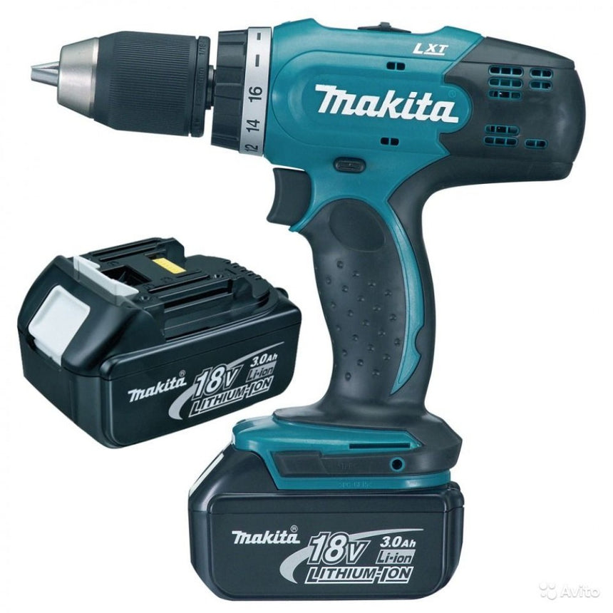 Masina de gaurit si insurubat (bormasina) pe acumulator Makita DDF453RFE, 18 V, 42 Nm, 1300 RPM, 36 mm diametru maxim de gaurire, 2 acumulato 3 Ah, incarcator