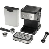 Espressor manual GORENJE ESCM12MBK, 1.5l, 850W, 15 bar, Negru-Argintiu