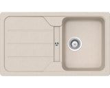 Chiuveta Bucatarie Cu O Cuva Schock Formhaus D-100 86x50 Cm, Cu Picurator, Reversibila, Cristalite Sabbia