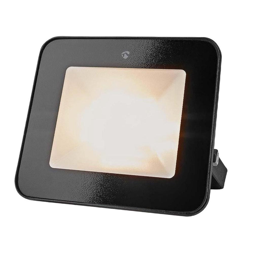 Proiector LED RGBW SmartLife, Nedis, Metal, LED/20W/230V, Wi-Fi, IP65, Negru