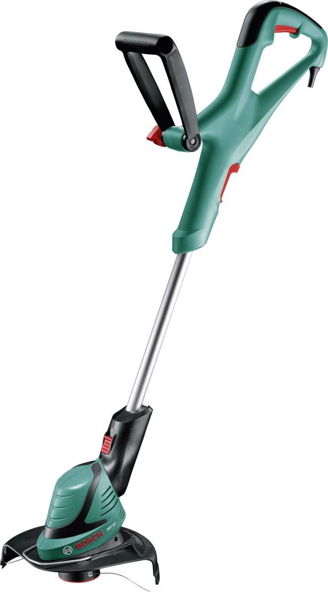 Trimmer de tuns gazon/iarba electric Bosch ART 27, putere 450 W, maner telescopic 80-115 cm, diametru de taiere 27 cm, 10.500 RPM