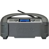 Boxa Portabila LENCO ODR-150GY, 20W, Bluetooth, Radio FM/DAB+, Waterproof, Negru-Gri
