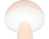 Veioza Cu Led Integrat Fungo 2w 200 Lumeni, Lumina Reglabila, Pentru Exterior Ip54, Incarcare Usb, Roz Coral