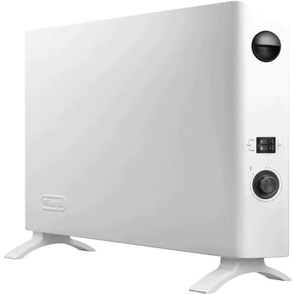Convector electric portabil De'Longhi HSX2320F, 2000 W, 3 trepte de putere, Termostat reglabil, Sistem ventilare lateral, Termostat de siguranta, Protectie anti-inghet, Alb