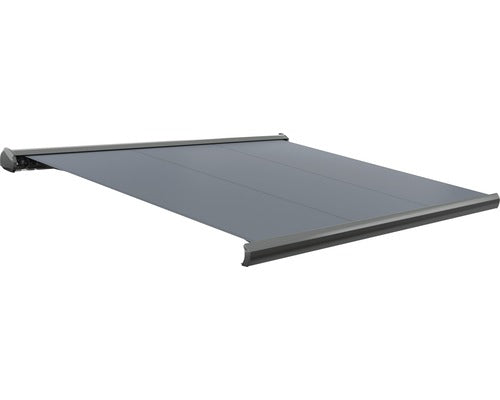 Marchiza Retractabila Motorizata cu Telecomanda 4x3 m cu iluminare cu LED Gri Uni