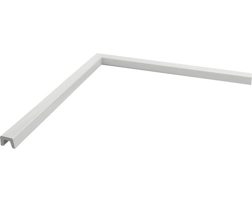 Prag Cabina Dus Unghi Drept din Marmura Compozita 125x125 cm Alb Sanitar