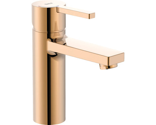 Baterie lavoar monocomanda Roca Naia tehnologie Cold Start rose gold