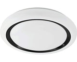 Plafoniera Capasso 19, 5w 2200 Lumeni, Ø480 Mm, Alb/negru