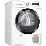 Uscator de rufe BOSCH WTH85204BY, Condensare si pompa de caldura, 8 kg, 16 programe, Clasa A++, Alb