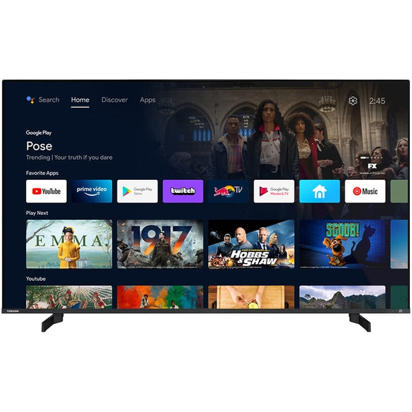 Televizor QLED Smart TOSHIBA 65QA5D, Ultra HD 4K, HDR, 164 cm, Clasa E, Negru