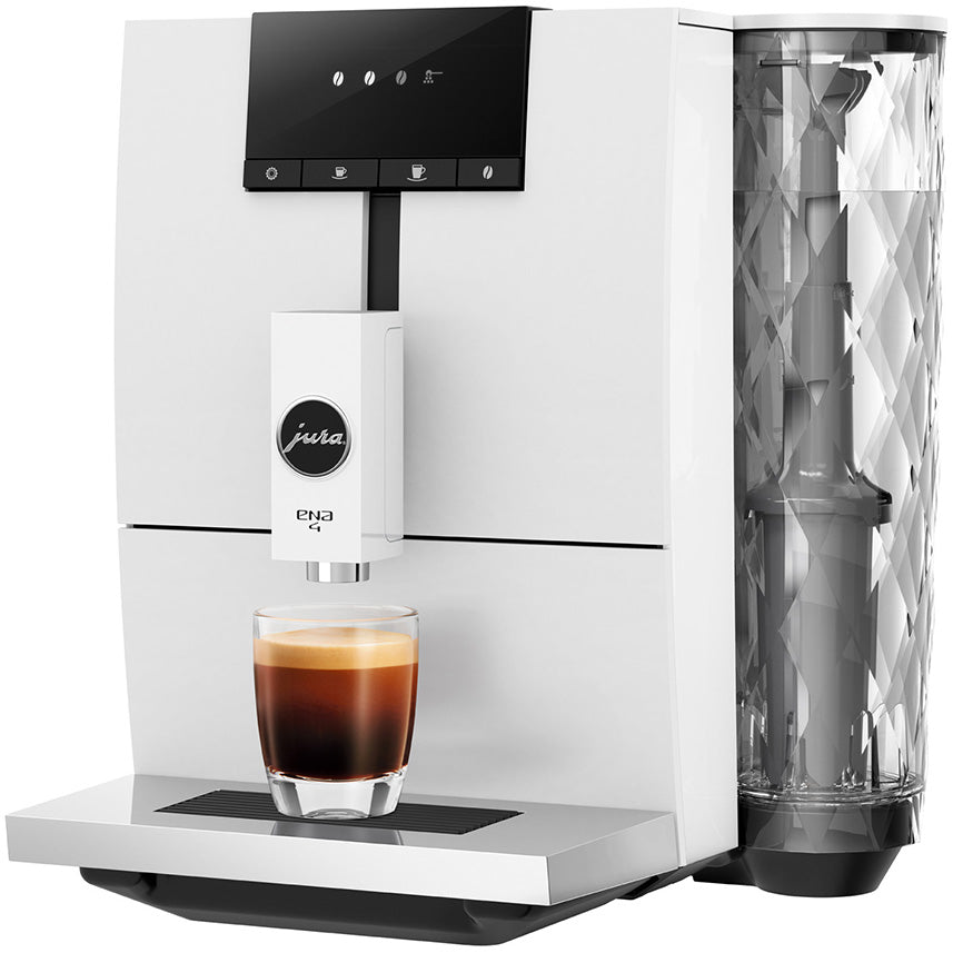 Espressor automat Jura ENA 4 Full Nordic White, 1450W, 4 bauturi, rasnita Aroma G3, Alb
