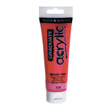 Culoare acrilica Graduate Daler Rowney - Metallic Red - 120 ml