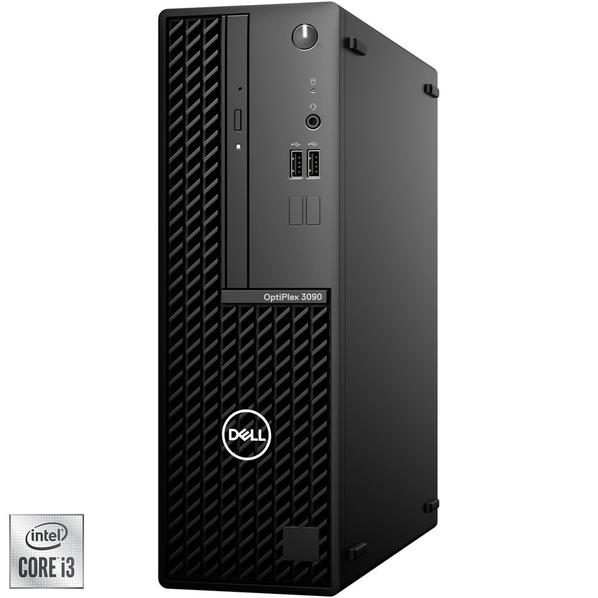 Sistem Desktop Dell OptiPlex 3090 SFF cu procesor Intel® Core™ i3-10105 pana la 4.40 GHz, Comet Lake, 8GB DDR4, 256GB SSD, DVD-RW, Intel® UHD Graphics 630, Ubuntu Linux 20.04