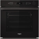 Cuptor incorporabil electric Whirlpool AKZ9S 8270 FB, 73 l, Autocuratare pirolitica, SteamSense, Air Fry, Tehnologia AL 6-lea Simt, Cook3+, Inchidere amortizata, Ready2Cook, Clasa A+, Negru