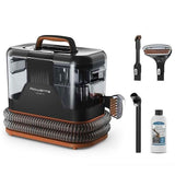 Aspirator portabil pentru covoare Rowenta Clean It IN5011F0, 400 W, recipient pentru apa detasabil, functie autocuratare, portocaliu & negru