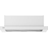 Hota incorporabila telescopica HNT61110WH, Putere de absorbtie 291 mc/h, Filtre de carbon incluse, Filtre metalice anti-grasime, 3 Trepte de viteza, iluminare LED, 60 cm, Alb