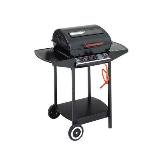Gratar gaz GrillChef Lava Rock, 48.5 x 37.5 cm, Metal tratat