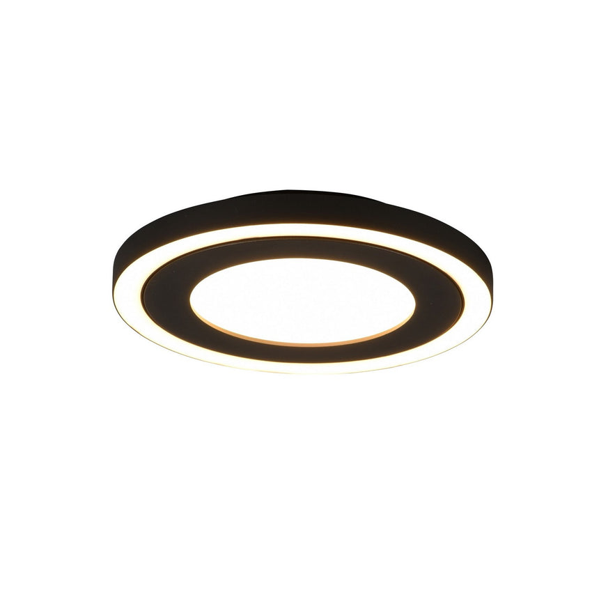Plafoniera de iluminat, RL, Metal, Lumina LED, Negru