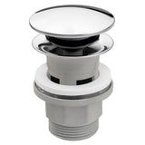 Ventil lavoar click-clack cu preaplin 1 1/4” crom