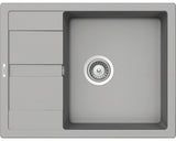 Chiuveta Bucatarie Cu O Cuva Schock Ronda D-100l 65x50 Cm, Cu Picurator, Reversibila, Cristalite Croma