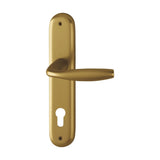Maner usa interior, Hoppe New York, cu sild pentru cilindru, culoare bronz, 90mm