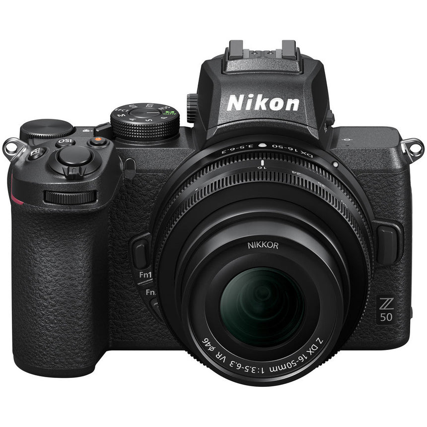 Aparat foto Mirrorless Nikon Z50, 20.9 MP , 4K , Wi-Fi + Obiectiv 16-50mm, Negru
