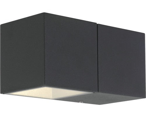 Aplica In Jos Cu Led Integrat Daveen 5, 6w 450 Lumeni, Pentru Exterior Ip54, Antracit
