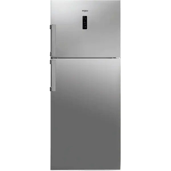 Frigider cu doua usi Whirlpool WT70E952X, 419 l, Total NoFrost, Tehnologia al 6-lea Simt, Display Digital, Clasa E, H 190 cm, Inox