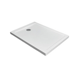 Cadita de dus dreptunghiulara Radaway Doros F Compact 90x120x12 cm acril alb