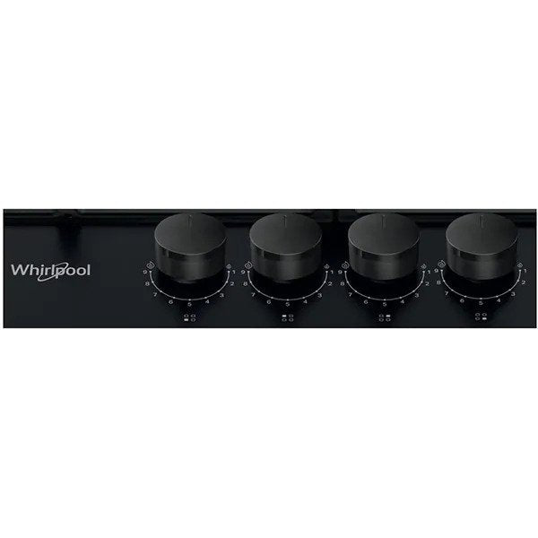 Plita Incorporabila WHIRLPOOL TGML 660 NB, Gaz, 4 arzatoare, Negru