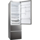 Combina frigorifica HAIER HTW5620CNMP, Total No Frost, 414 l, H 201 cm, Clasa E, Wi-Fi, negru