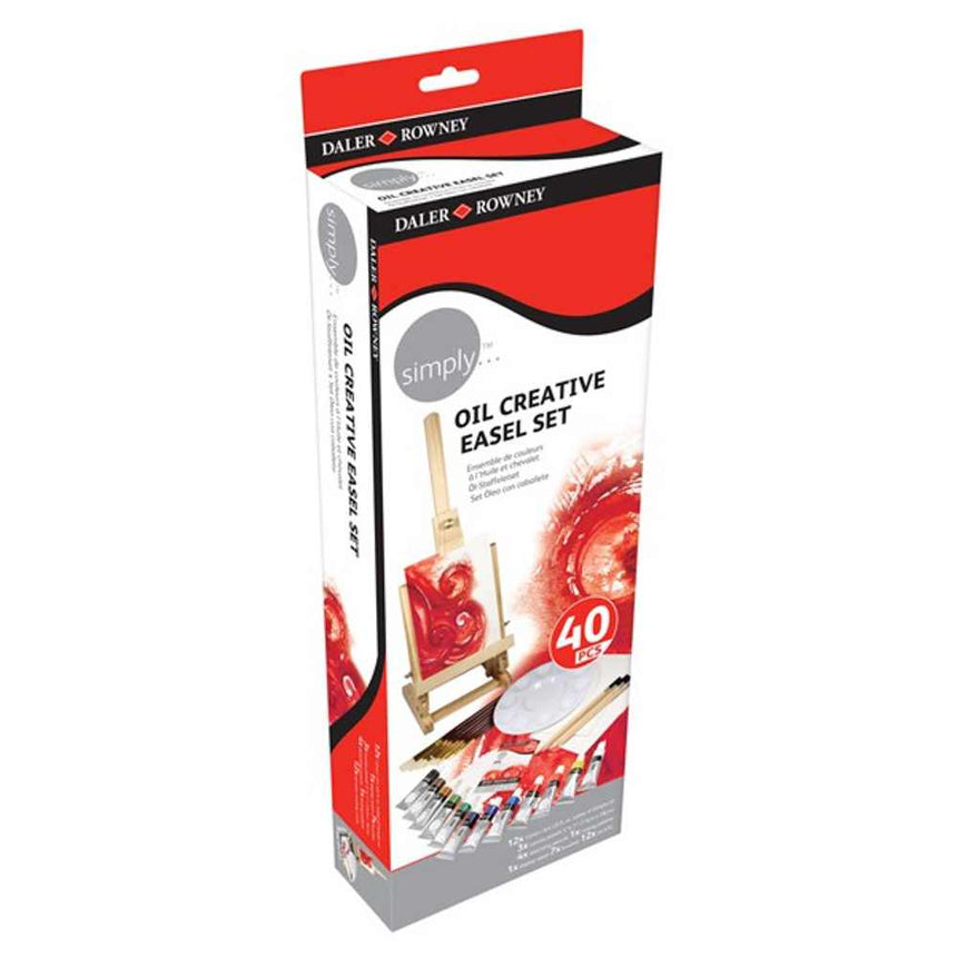 Set cu sevalet si culori ulei Daler Rowney